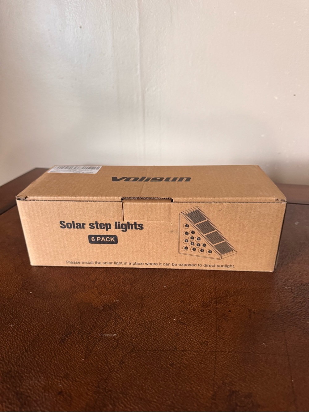 Solar Step Lights - Brown (6 Pack)